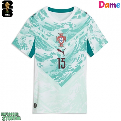 Portugal Joao Neves #15 Replika Udebanetrøje Dame VM 2026 Kortærmet